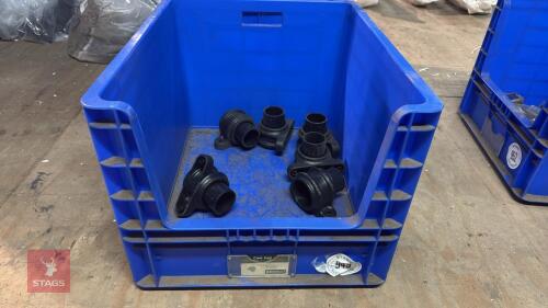 6 BRETT MARTIN 68MM PIPE COUPLINGS
