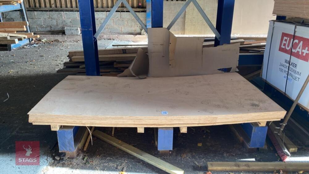 15 X 8' X 4' SHEETS OF PLYBOARD