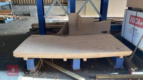 15 X 8' X 4' SHEETS OF PLYBOARD