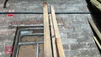 3 X OAK RAILS/POSTS - 6