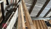 3 X OAK RAILS/POSTS - 12