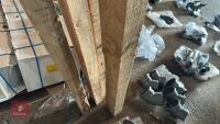 3 X OAK RAILS/POSTS - 13