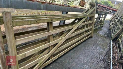 1 X 12' WOODEN GUNSTOCK GATE