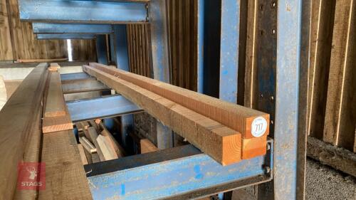 3 X 4.8M TIMBER RAILS