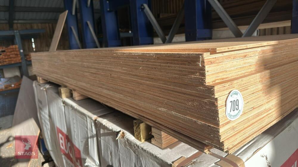 27 X 8' X 4' SHEETS OF PLYBOARD