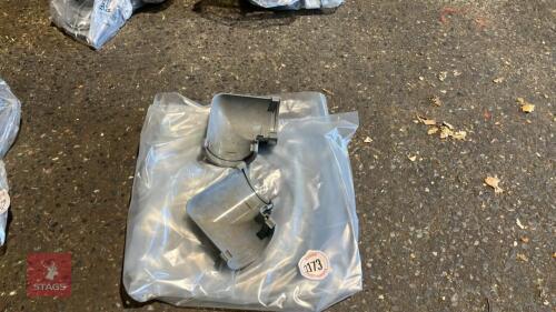 2 BRETT MARTIN 115MM GUTTER BENDS