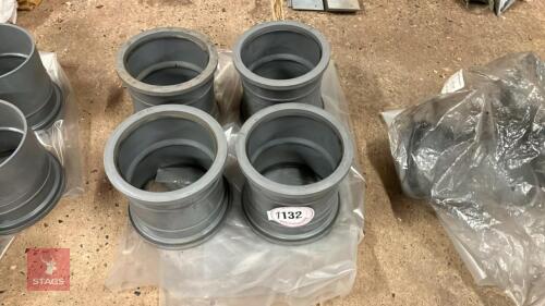 4 BRETT MARTIN 160MM PIPE JOINTS
