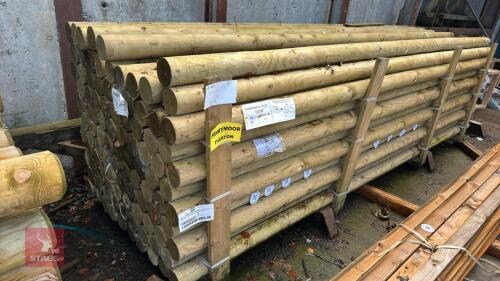 10 X 3.6M MACHINE ROUNDED POLES