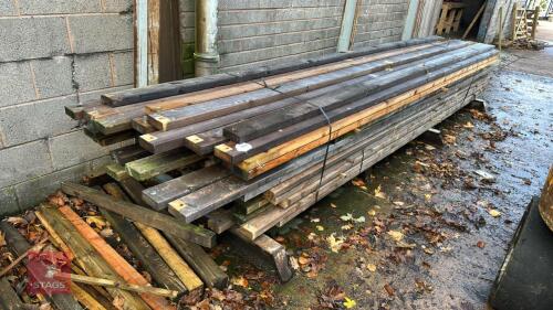 70 X 120 X 45MM X 4.8M WOODEN RAILS