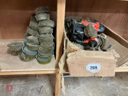 AIR NAIL GUN & NAILS