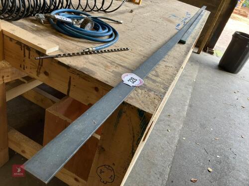 3 LENGTHS OF PLATE METAL