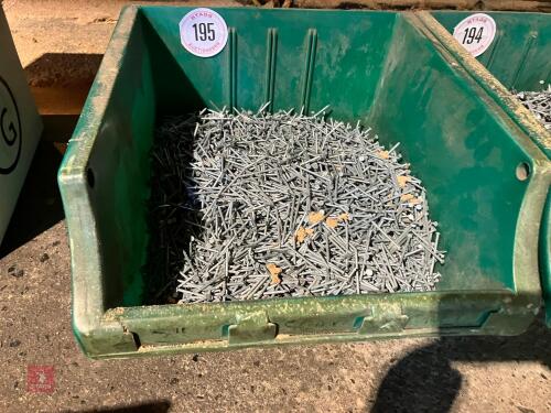 CRATE OF 50MM NAILS