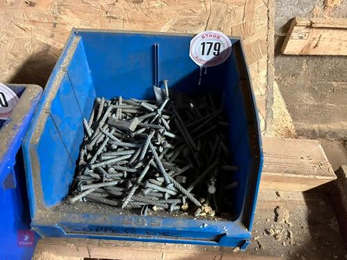 CRATE OF GALV ROOFING NAILS