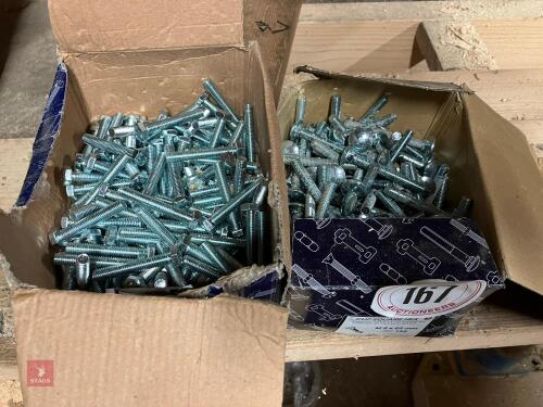 2 BOXES OF M8 SCREWS & BOLTS