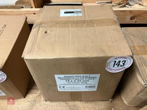 25KG OF 75 X 3.35MM ROUND WIRE NAILS