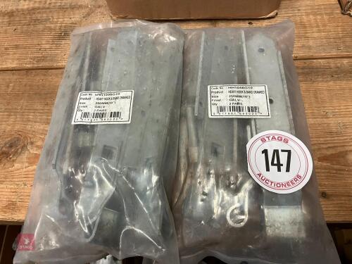 4 PAIRS OF HD BAND CRANKED 10'' HINGES