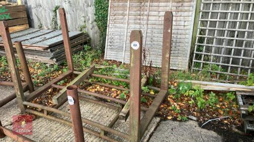 METAL STILLAGE 6' X 3' 6'' X 4' 6'' HIGH