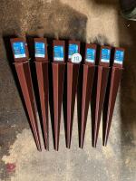 7 X FENCEPRO 75MM X 75MM SUPPORTS