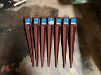 7 X FENCEPRO 75MM X 75MM SUPPORTS - 2