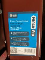 7 X FENCEPRO 75MM X 75MM SUPPORTS - 3