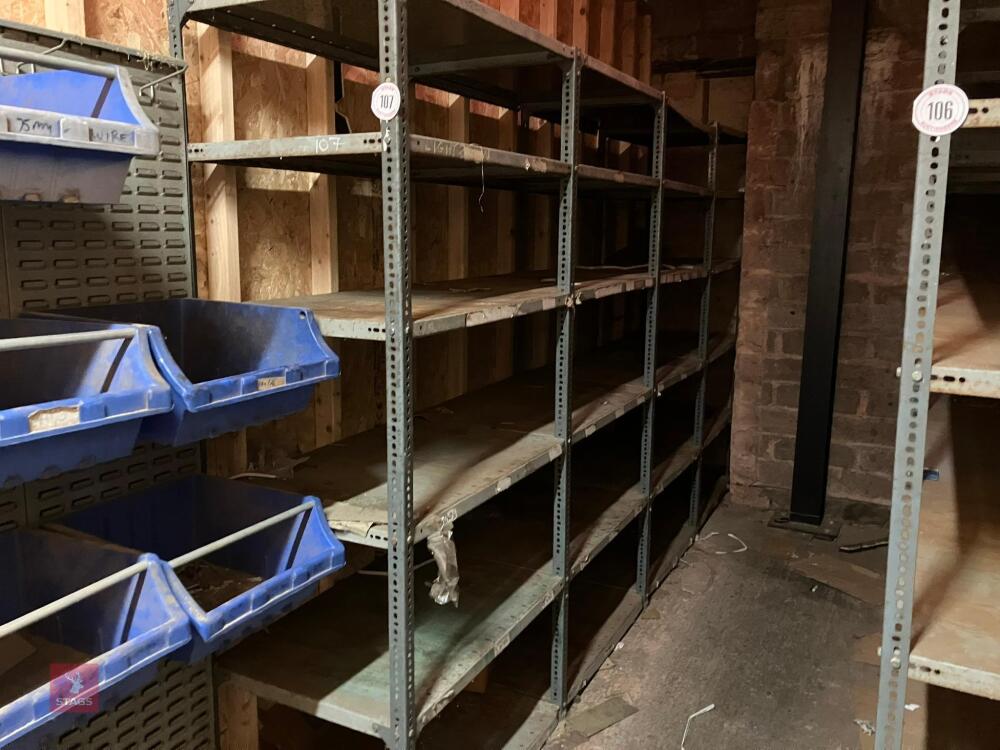 3.7M LENGTH OF DEXION RACKING