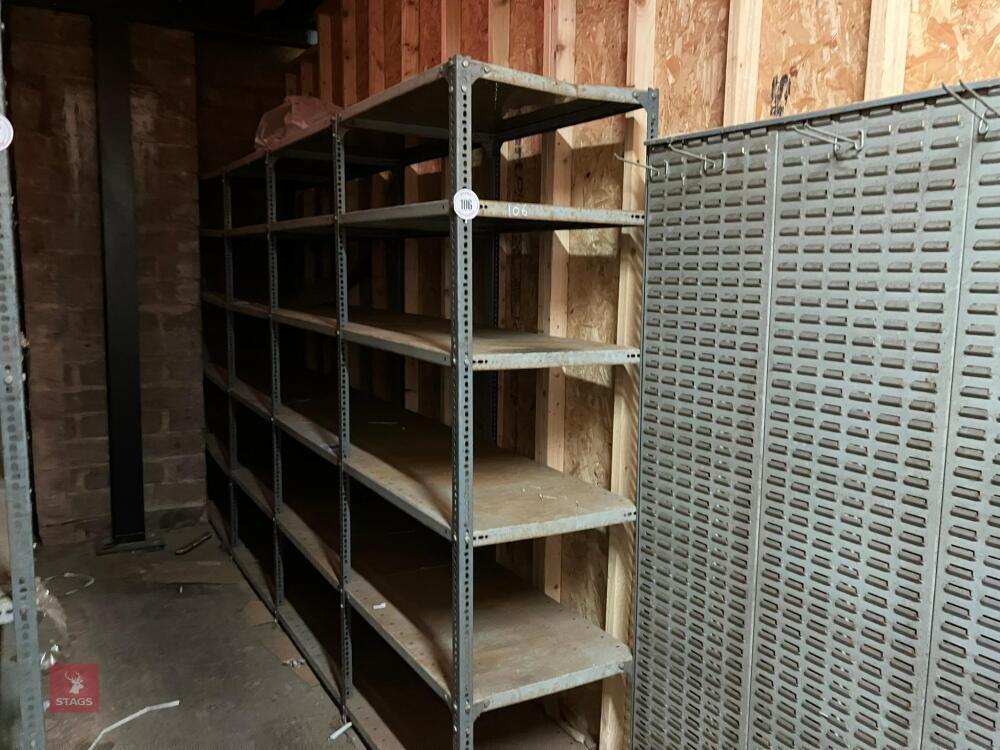 3.7M LENGTH OF DEXION RACKING