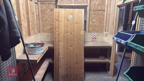 WOODEN PEDESTRIAN DOOR