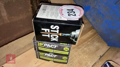 3 BOXE OF WOOD SCREWS