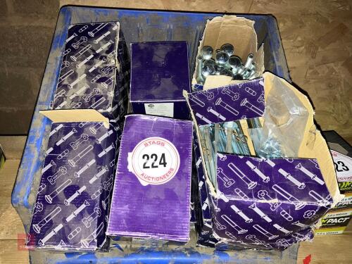 CRATE OF MIXED BOLTS & SCREWS