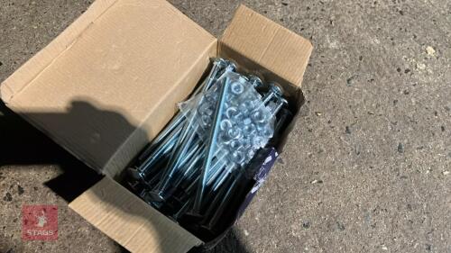 BOX OF M10 X 180MM NUTS & BOLTS
