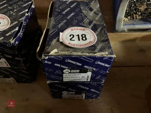 100 M10 X 200MM NUTS & BOLTS