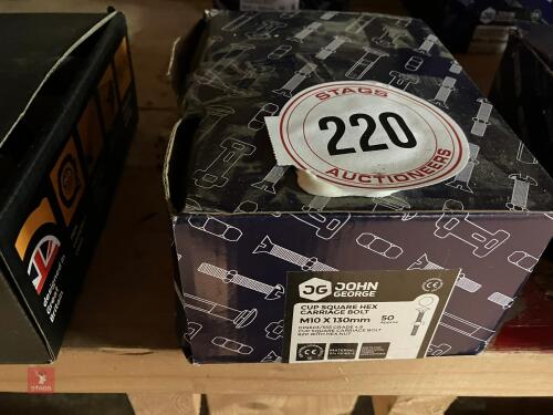 50 X M10 X 130MM NUTS & BOLTS