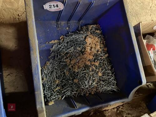 CRATE OF 40MM NAILS