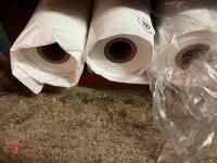 3 ROLLS OF 6' SPAN PLASTIC SHEETING - 2