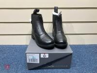 HY CANTERBURY ZIP JODHPUR BOOTS - 8