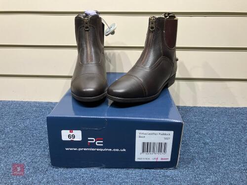 PE VIRTUS LEATHER PADDOCK BOOTS