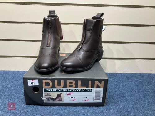 DUBLIN EVOLUTION ZIP PADDOCK BOOTS