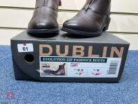 DUBLIN EVOLUTION ZIP PADDOCK BOOTS - 8