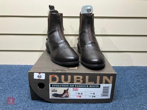 DUBLIN EVOLUTION ZIP PADDOCK BOOTS