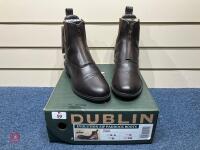 DUBLIN EVOLUTION ZIP PADDOCK BOOTS - 8