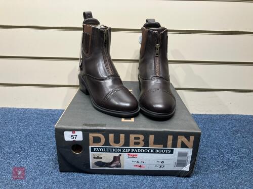 DUBLIN EVOLUTION ZIP PADDOCK BOOTS