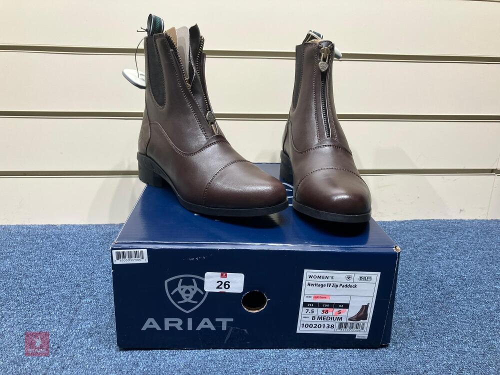 ARIAT HERITAGE IV ZIP PADDOCK BOOTS