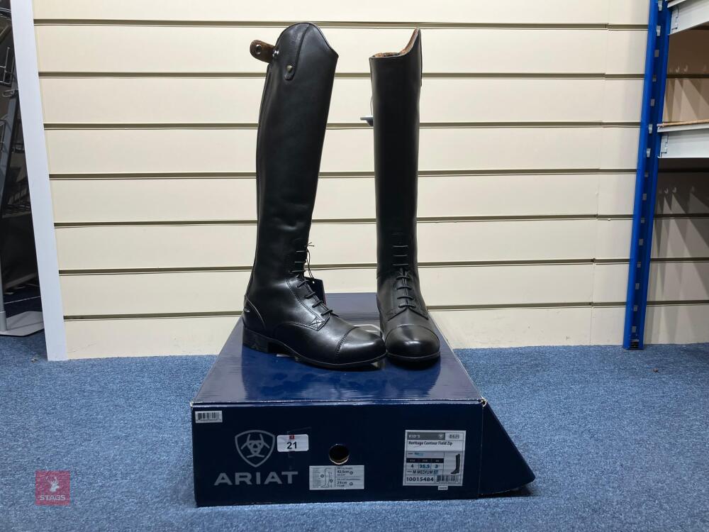 ARIAT HERITAGE CONTOUR FIELD ZIP BOOTS