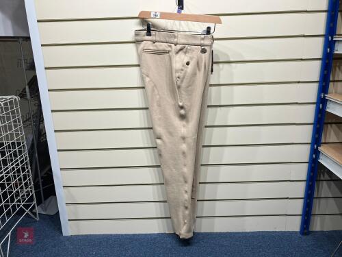 EQUIETECH MENS SIZE 32 BEIGE BREECHES