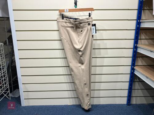 EQUIETECH MENS SIZE 36 BEIGE BREECHES