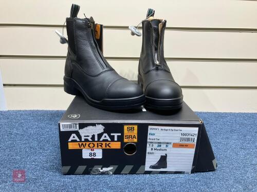 ARIAT HERITAGE IVY ZIP STEEL TOE BOOTS