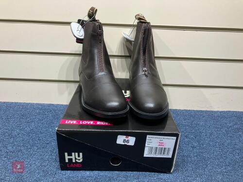HY LAND CANTERBURY ZIP JODHPUR BOOTS