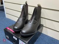 HY LAND CANTERBURY ZIP JODHPUR BOOTS - 10