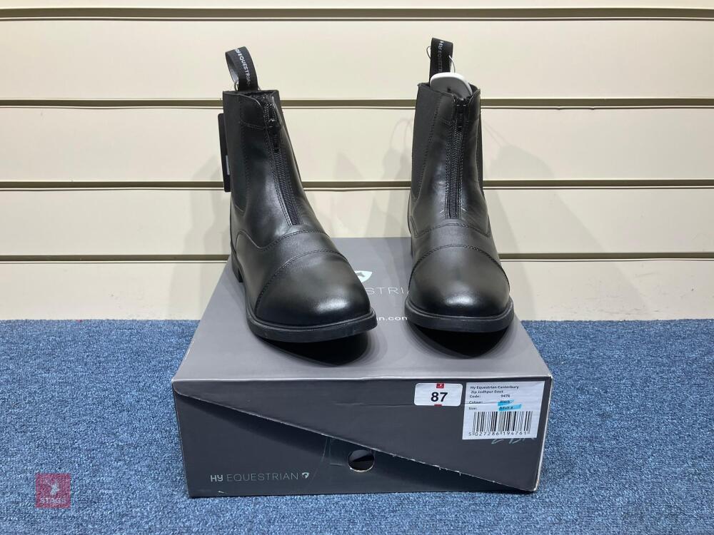 HY CANTERBURY ZIP JODHPUR BOOTS