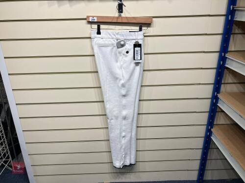 EQUETECH BOYS 28 WHITE BREECHES